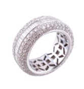 A diamond eternity ring