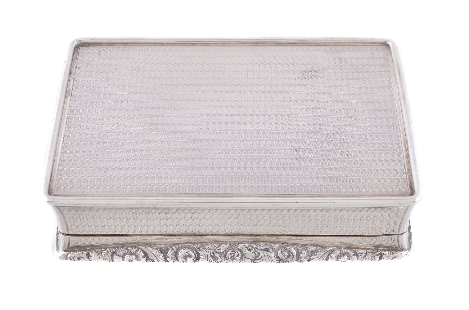 A William IV silver rectangular snuff box by Nathaniel Mills - Image 2 of 3