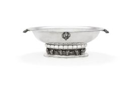 Georg Jensen, a Danish silver Grape pattern centrepiece bowl