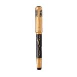 Montblanc, Patron of Art, Alexander The Great, 4810, a limited edition lacquer and gold plated fount