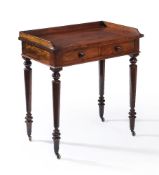 A Regency mahogany dressing table