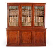 A William IV mahogany library bookcase