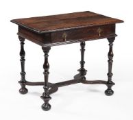 A William III oak side table