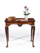 An Irish George II mahogany silver or tea table