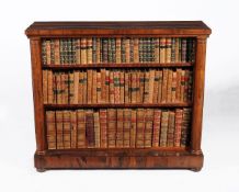 ϒ A Regency rosewood open bookcase