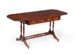 A Regency mahogany sofa table