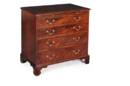 A George III mahogany chest of drawers