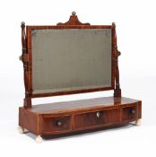 A Regency mahogany dressing mirror