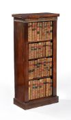 ϒ A Regency rosewood open bookcase