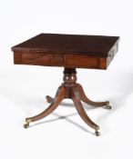 A Regency mahogany library table