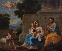 Follower of Nicolas Poussin A rest on the return to Egypt