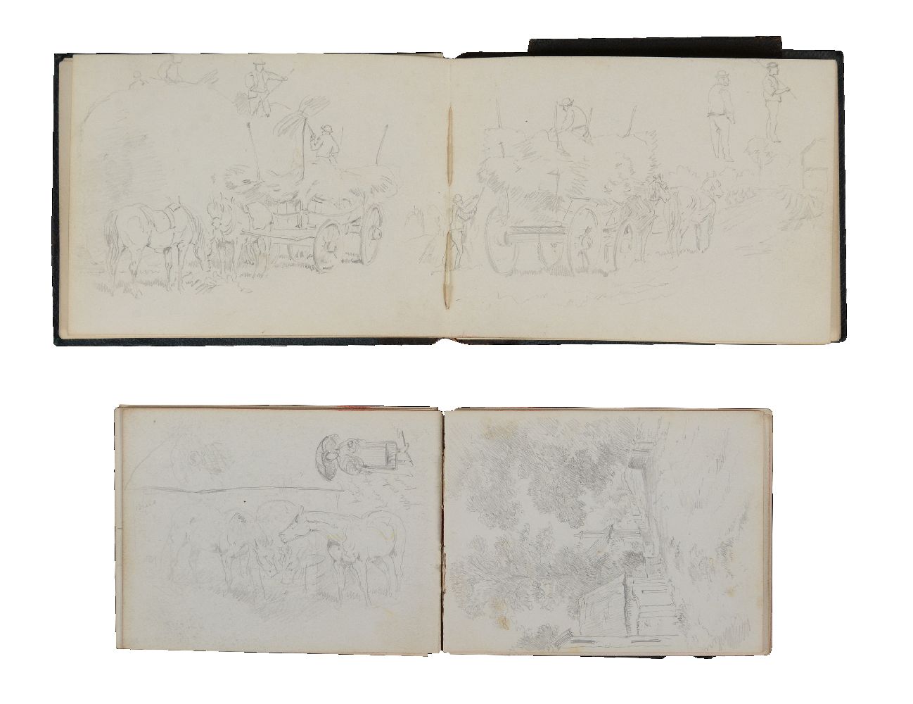 John Sturgess (British fl. 1869-1903)Two sketch books of horses and scenes of country life (2)