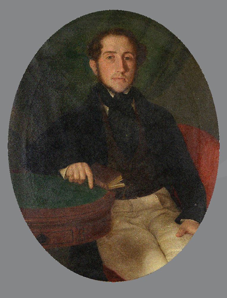 Continental School (c.1850)Portrait of a gentleman holding a book