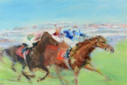 λ Constance Halford Thompson (British 20th century)Nashwan Breaks Through, Sandown