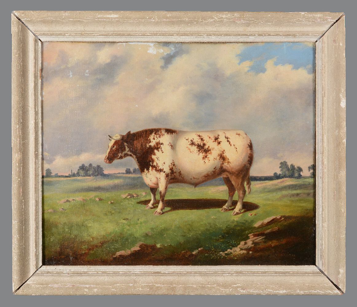 British School (20th century)Bull in a landscape - Image 2 of 3