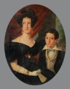 Continental School (c.1850)Portrait of a mother and child