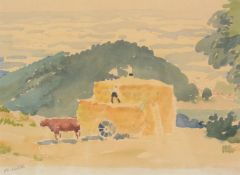 Adolphe Valette (French 1876-1942)Haymaking