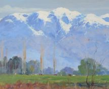 Ramos Catalan (Chilean 1888-1961)Andes above Aconcagua Valley