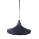 Tom Dixon, Beat, a light pendant, model BLA01EU, in the black and brass colourway, with ceiling