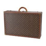 Louis Vuitton, Monogram, a coated canvas and leather hard suitcase, with leather trim, loop handle