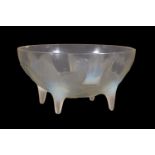 Lalique, René Lalique, Lys, an opalescent glass bowl, designed 1924, wheel engraved mark, no. 382,