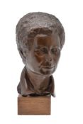 B. Pattman (British fl. 1970s), a patinated portrait bust of Catherine Toft, signed and dated (19)76