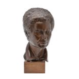 B. Pattman (British fl. 1970s), a patinated portrait bust of Catherine Toft, signed and dated (19)76