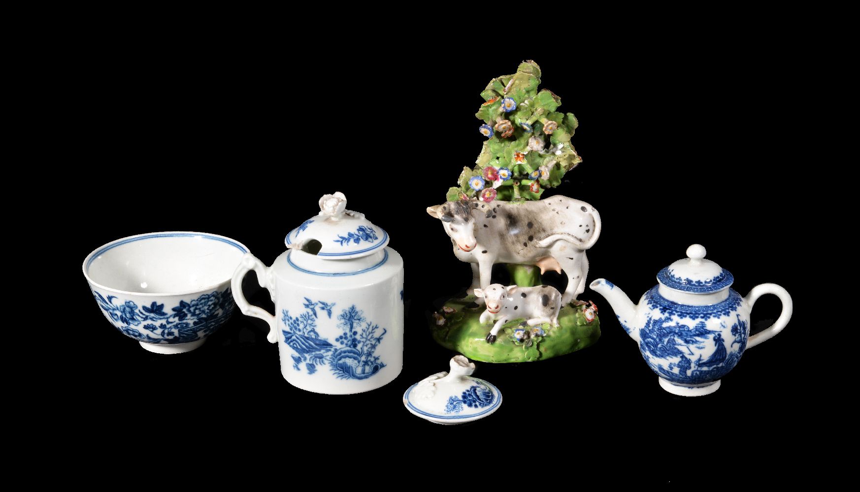 A selection of English porcelain, various dates, last quarter 18th/first quarter 19th century,