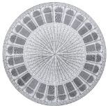 Piero Fornasetti (1913-1988) for Atelier Fornasetti, Architettura, a circular table, designed