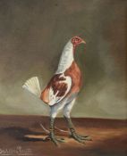 After Hilton Lark Pratt (20th century) Fighting Cocks, A pair Oil on canvas Each inscribed Hilton