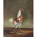 After Hilton Lark Pratt (20th century) Fighting Cocks, A pair Oil on canvas Each inscribed Hilton