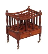 A George IV mahogany Canterbury