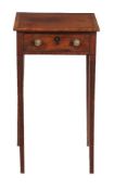 A Regency mahogany bedside table