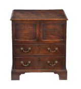 A George III mahogany commode or Thunderbox