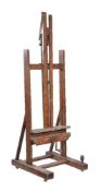 An oak artist’s easel