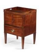 A George lll mahogany night commode