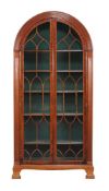 A mahogany and glazed display cabinet