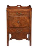 A George III mahogany bedside commode