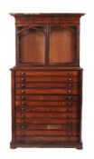 A Victorian mahogany collector's cabinet