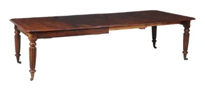 A George IV mahogany extending dining table