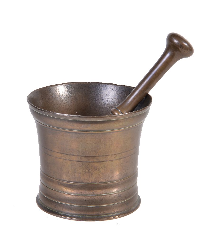 An English leaded bronze mortar