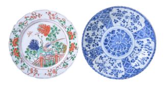 A Chinese 'Famille Verte' plate