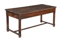 A walnut refectory table