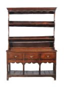 A George III oak Welsh dresser