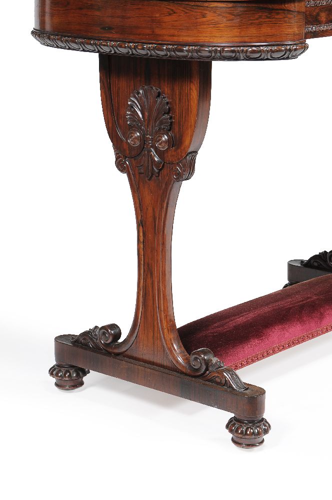 ϒ A William IV rosewood side table - Image 4 of 4