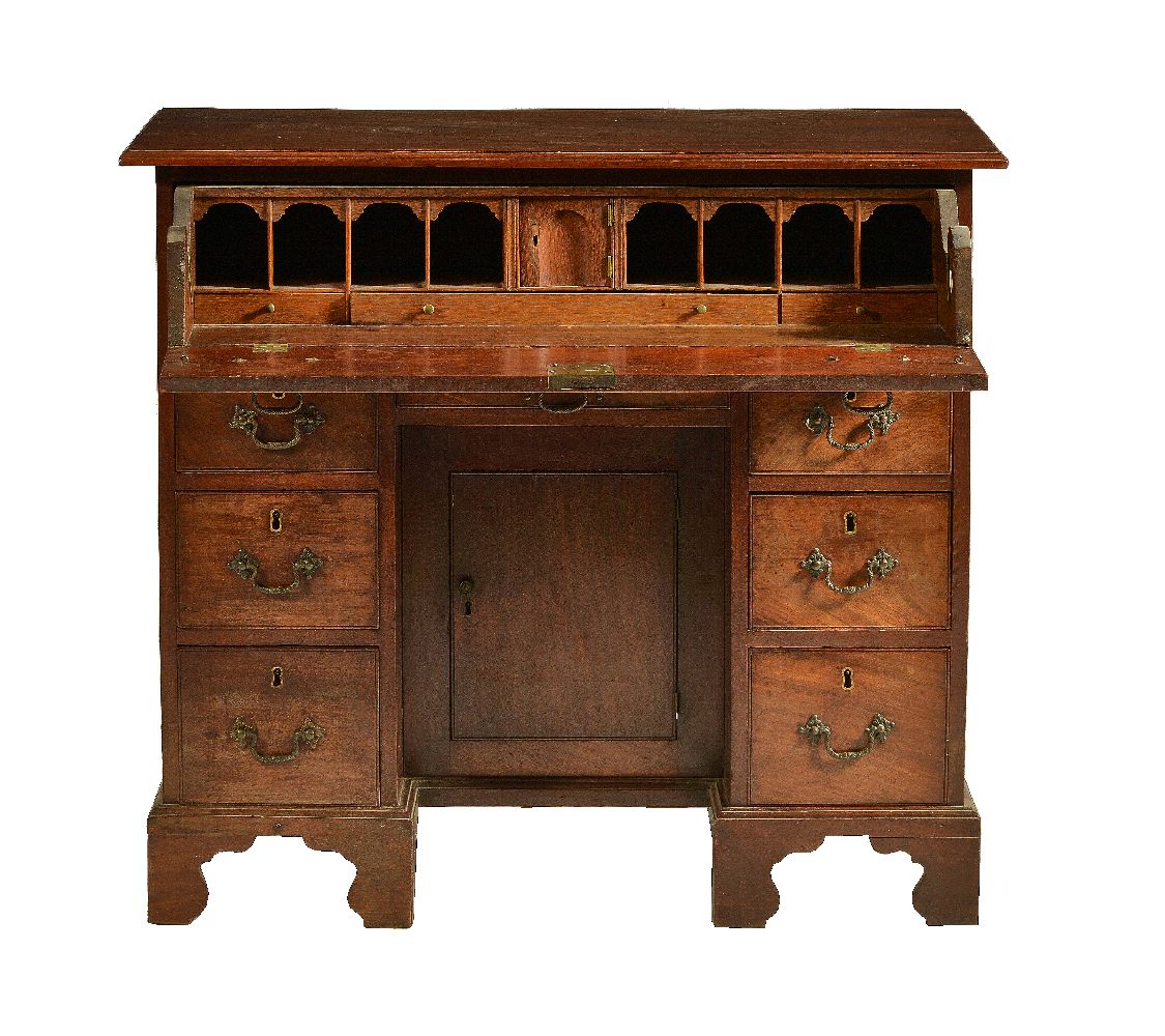 A George II mahogany kneehole desk - Image 2 of 2