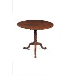 A George III mahogany tilt top table, late 18th century