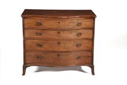 A George III mahogany dressing chest, circa 1780