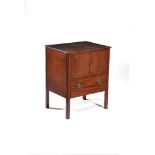 A mahogany bedside night commode, circa 1790