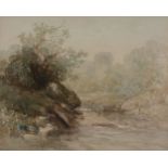 Follower of David Cox Senior (1783-1859) Study of a Rocky Stream